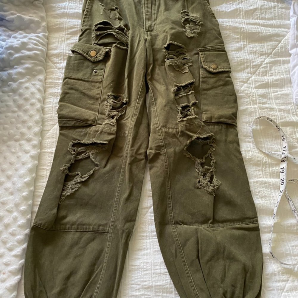 Carmar Denim Destroyed cargo pants